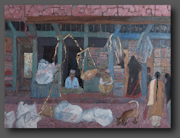 Weighing the rice, Bhaktapur 60x80cm